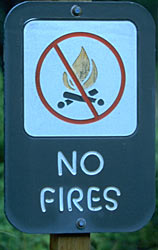 no fires sign