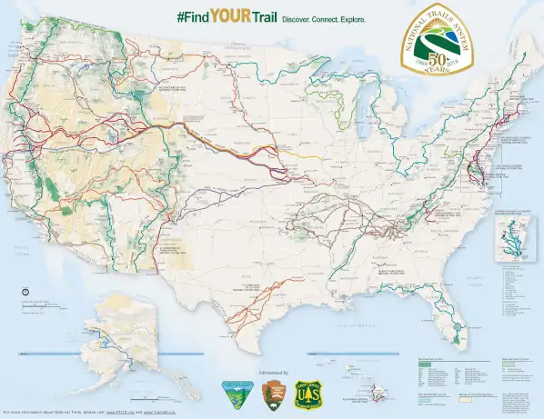 National Trails System Map