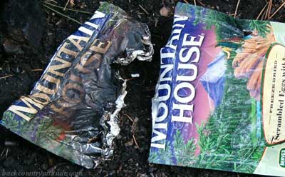 Aluminum foil doesn't burn completely when placed into fire