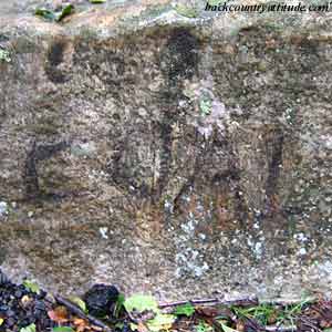 rock graffiti before